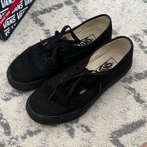 Vans All-Black Canvas Shoes